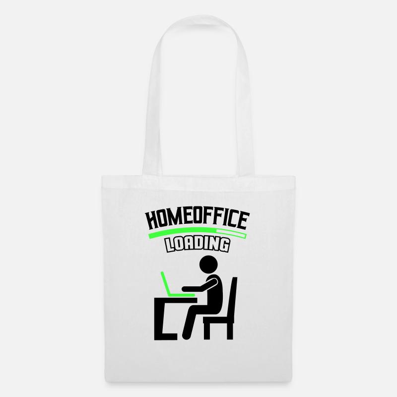 Arbeit Büro Homeoffice Loading - Stoffbeutel - Weiß