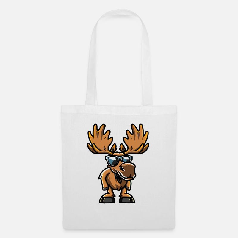 Moose Comic Cool - Tote Bag - white
