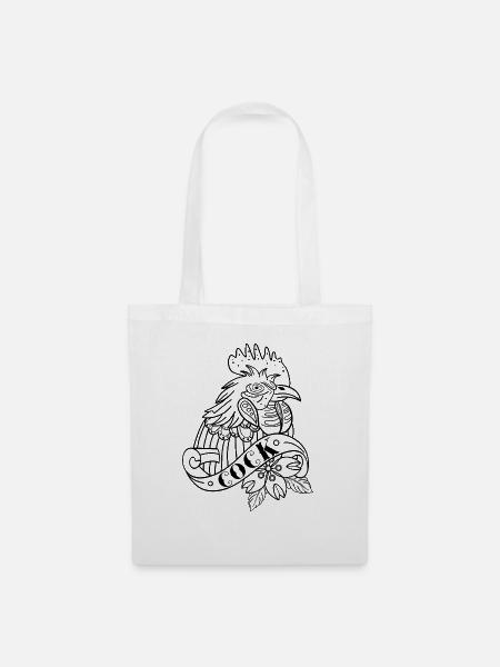 Rooster - Stoffbeutel - Weiß