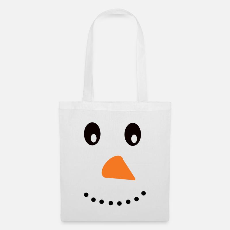 Schneemann - Stoffbeutel - Weiß