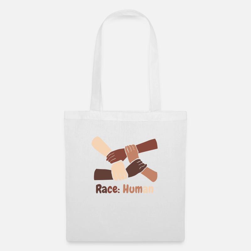 Race: Human - Stoffbeutel - Weiß