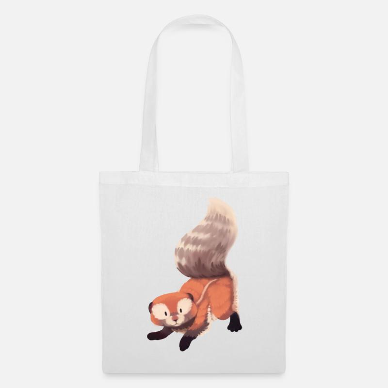 Erdhörnchen Illustration - Stoffbeutel - Weiß