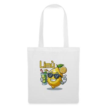 Lemon Character with Sunglasses and Cocktail - Tote Bag - white - Front