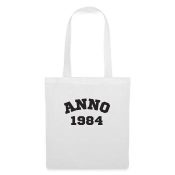 Anno 1984 Geburtstag Geburtsjahr - Stoffbeutel - Weiß - Vorne