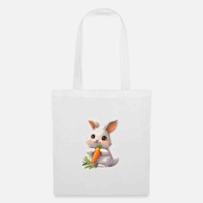 Mignon lapin blanc - Sac en tissu - blanc