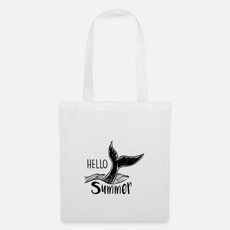 Sommer, Sonne, Beach, Urlaub, Geschenk - Stoffbeutel - Weiß