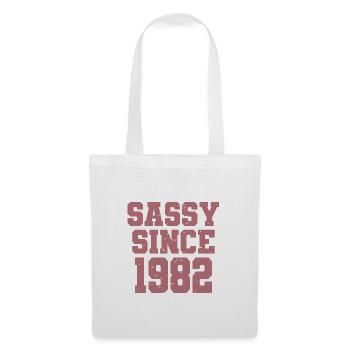 Sassy Since 1982 Funny 40th Birthday Men & Women - Tote Bag - white - Front