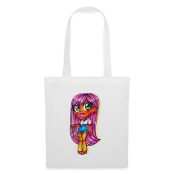 PINK HAIR GIRL - Tote Bag - white - Front
