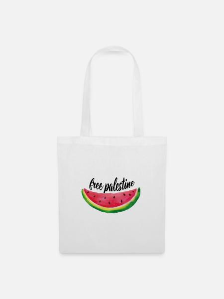 Free Palestine - Stoffbeutel - Weiß