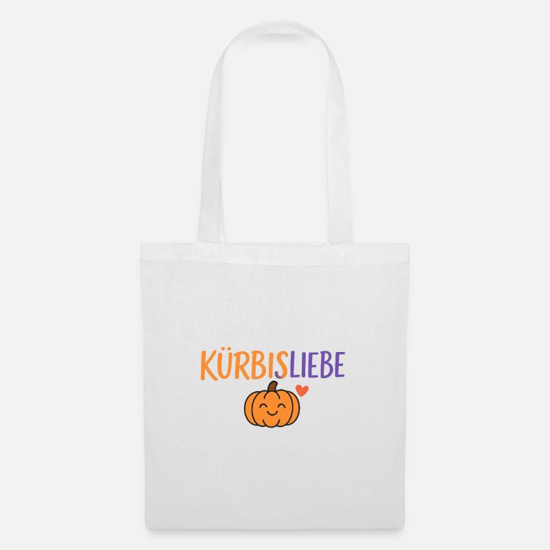 Pumpkin Love Comic Design - Tote Bag - white