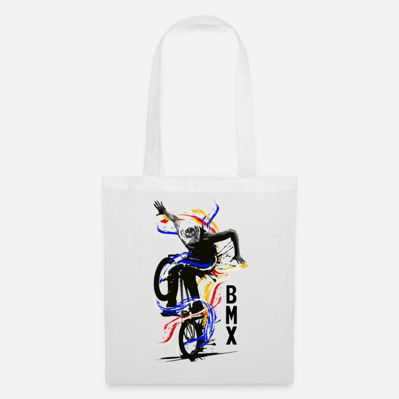 Fahrrad BMX | BMX Rad | BMX Geschenkidee - Stoffbeutel - Weiß