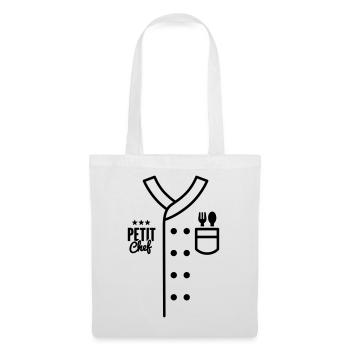 Kids Chef Uniform Petit Chef Child Cooking Costume - Tote Bag - white - Front
