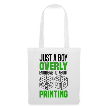 | d’impression 3D Technologie d’imprimante 3D Hobby Idée cadeau - Sac en tissu - blanc - Devant