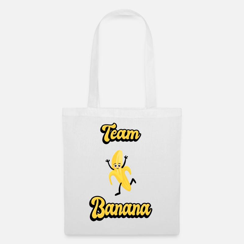 Team Banane - Stoffbeutel - Weiß