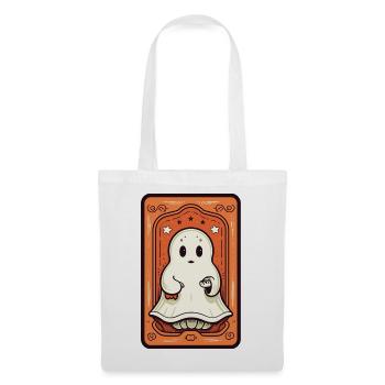 Carte de Tarot Orange Ghost - Sac en tissu - blanc - Devant
