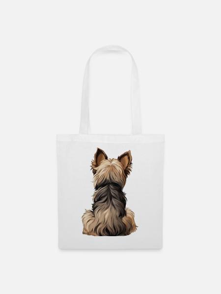 Yorkshire Terrier - Stoffbeutel - Weiß