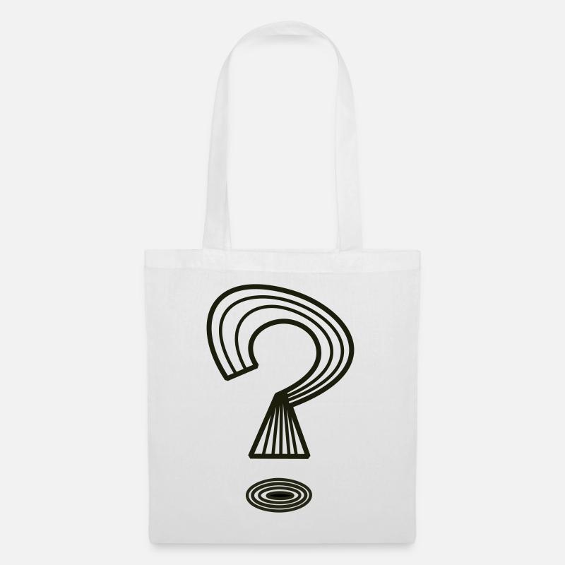 Question mark by Cean - Tote Bag - white