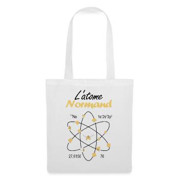 Cadeau Atome Normand Emblème Léopards Science - Sac en tissu - blanc - Devant