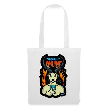 Demoiselle de l’Enfer en ligne chronique - Sac en tissu - blanc - Devant