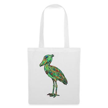 Leaded Glass Bird Blaze of Colors Shoebill Shoebill - Tote Bag - white - Front