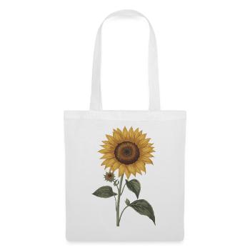 Sonnenblume – Botanical Vintage - Stoffbeutel - Weiß - Vorne