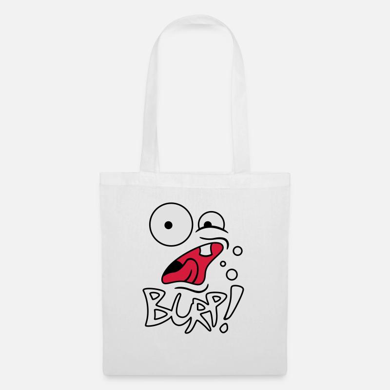Burp! - Stoffbeutel - Weiß