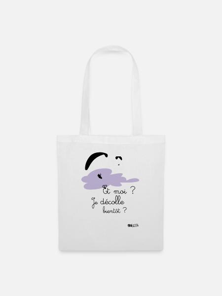 Body décolle bientot rose - Sac en tissu - blanc