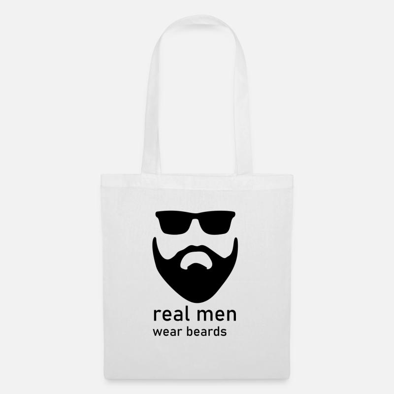 real men - Stoffbeutel - Weiß
