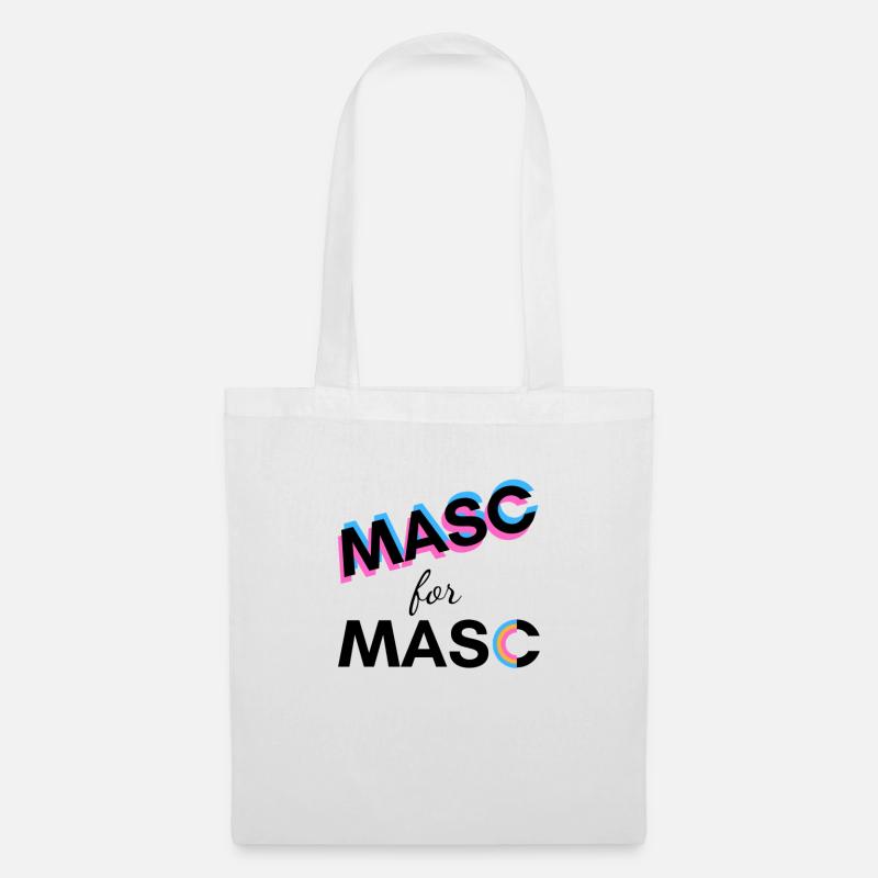 Masc for Masc - Stoffbeutel - Weiß