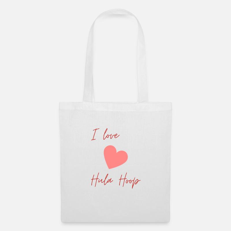I Love HulaHoop - Stoffbeutel - Weiß