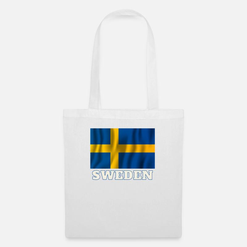Schweden - Stoffbeutel - Weiß