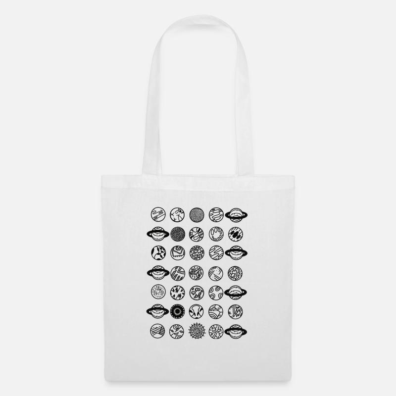 Planets - Sac en tissu - blanc