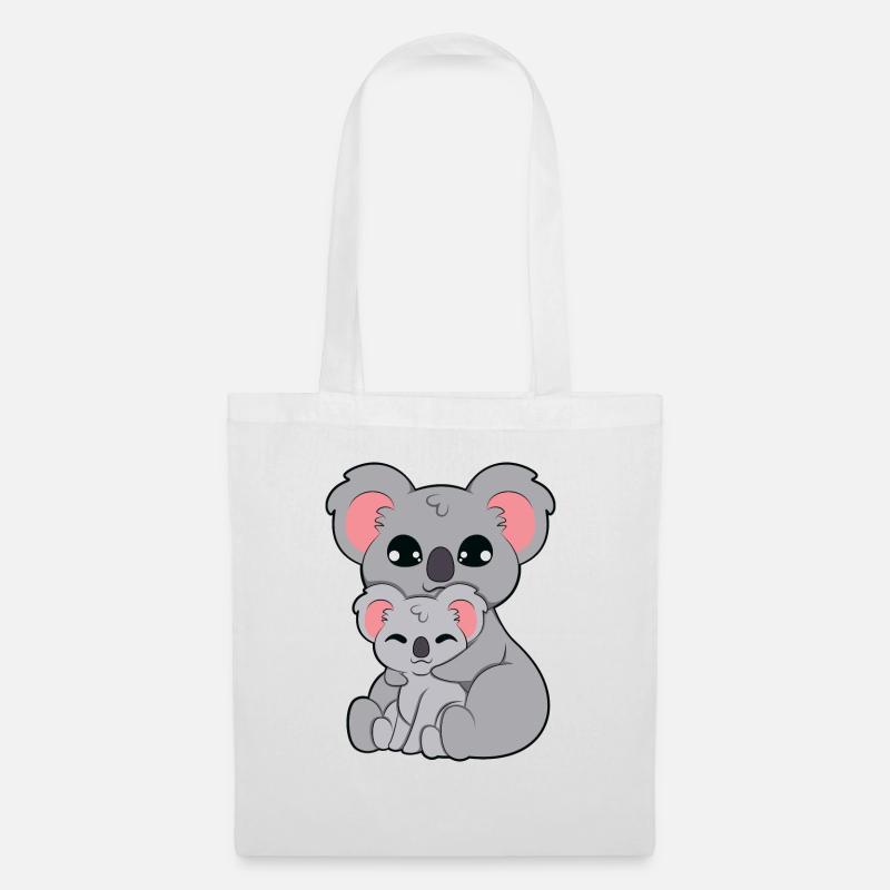 Koala Bär Umarmen - Stoffbeutel - Weiß