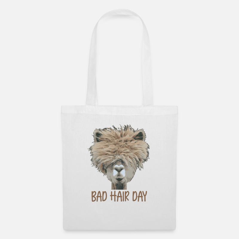 Bad Hair Day - Stoffbeutel - Weiß