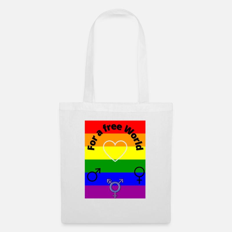 Pour un monde libre - Sac en tissu - blanc