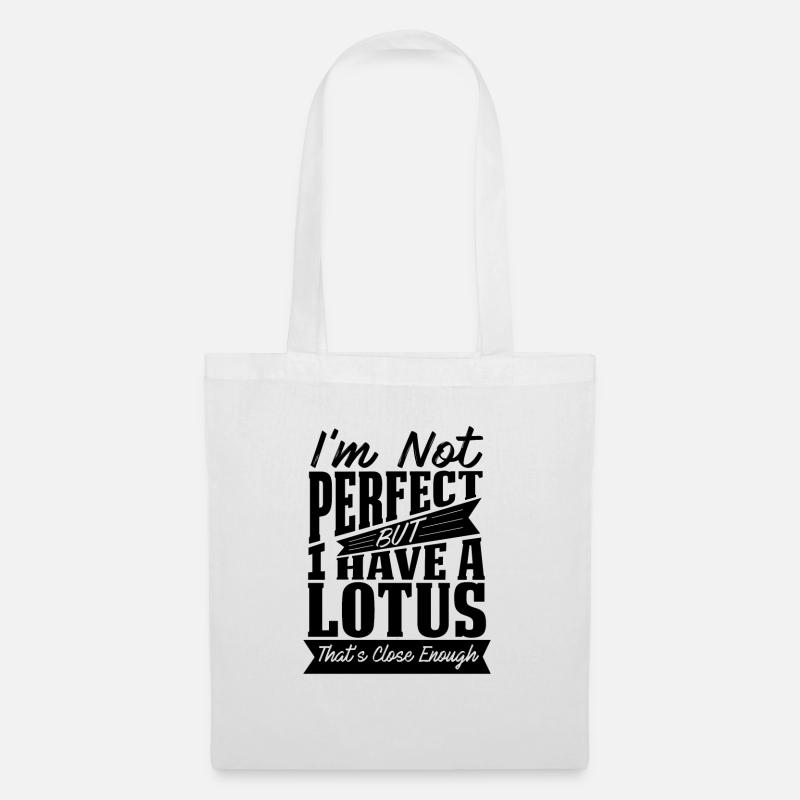 PERFEKT MIT LOTUS CAR - Stoffbeutel - Weiß