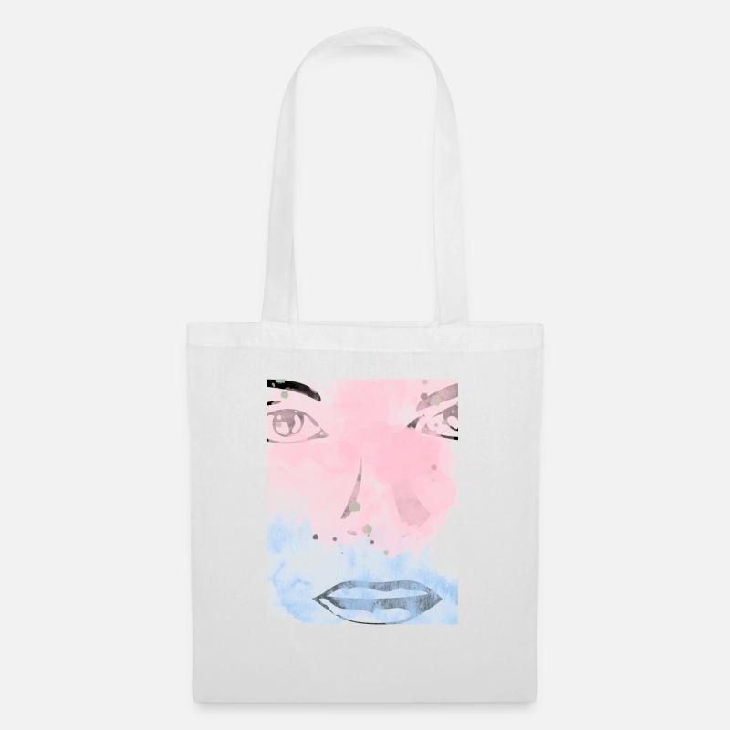 Face - Stoffbeutel - Weiß