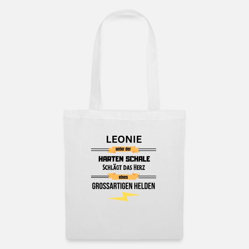 Leonie unter harte Schale eines Großartigen Helden - Stoffbeutel - Weiß