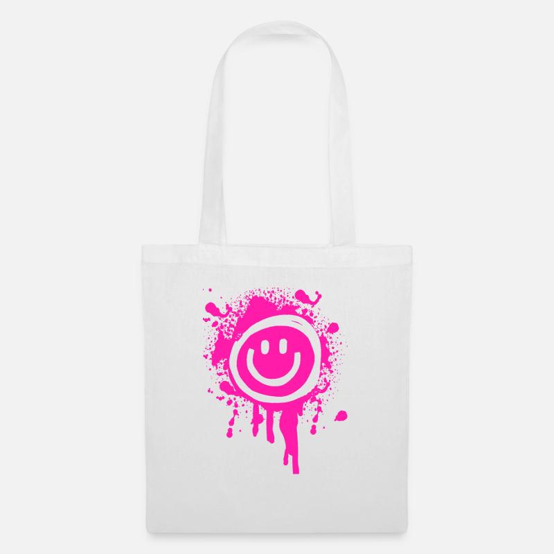 Smile! - Stoffbeutel - Weiß