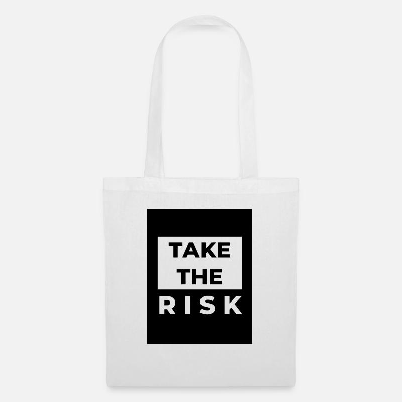 TAKE THE RISK - Stoffbeutel - Weiß