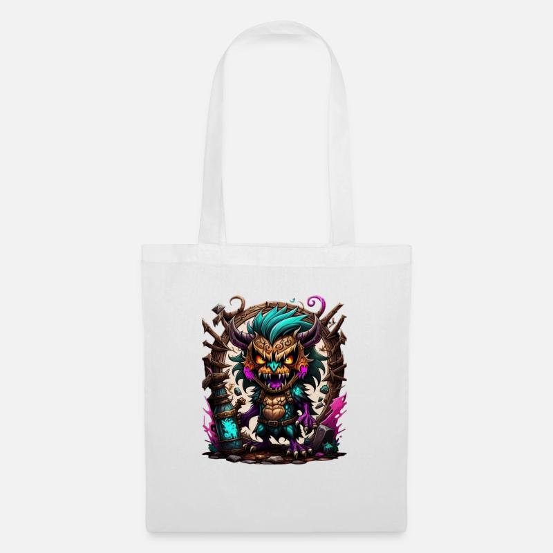 Graffiti Monster - Tote Bag - white