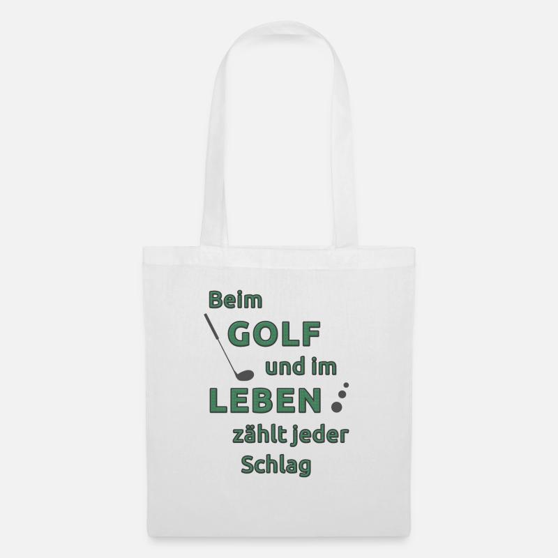 Golf T-Shirt - Stoffbeutel - Weiß