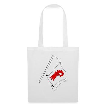 Drapeau Bâle-Campagne Suisse - Sac en tissu - blanc - Devant