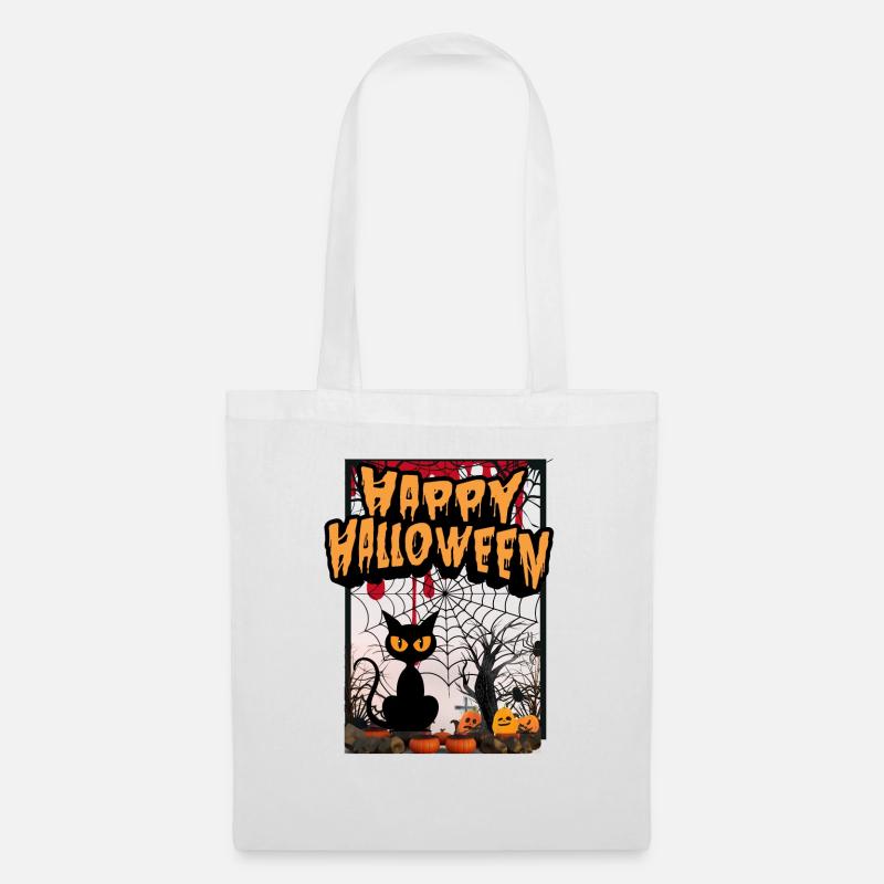 Happy Halloweenn - Stoffbeutel - Weiß