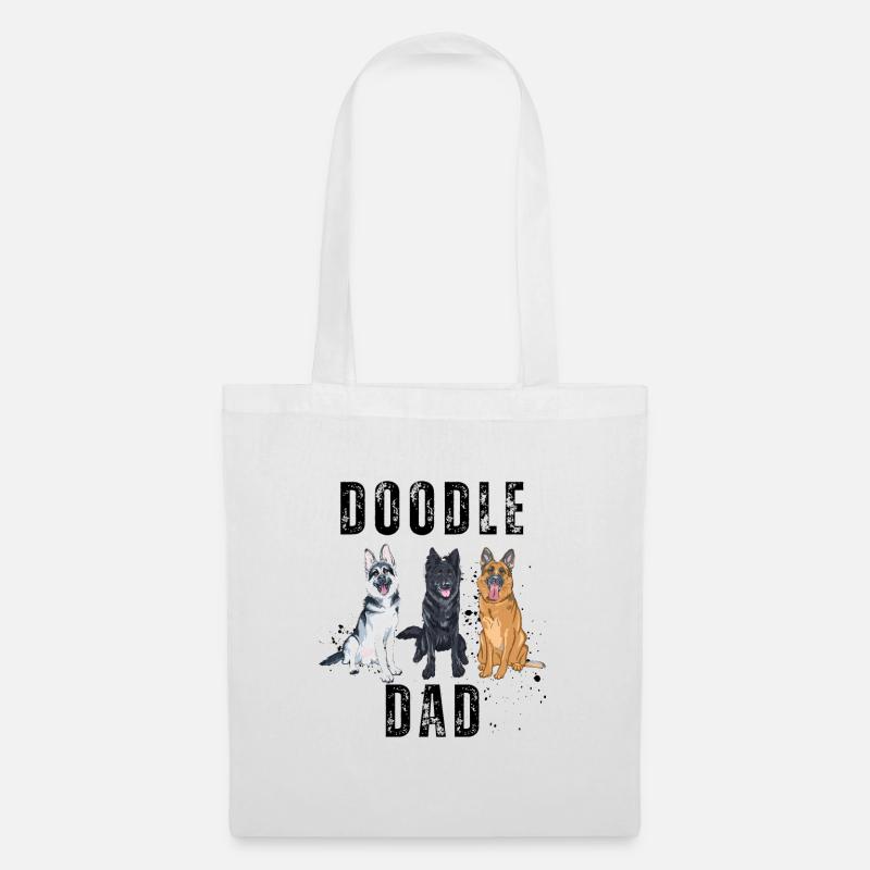 Doodle Dad - Sac en tissu - blanc