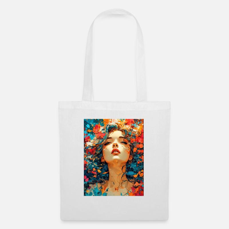 Composition automnale - Sac en tissu - blanc