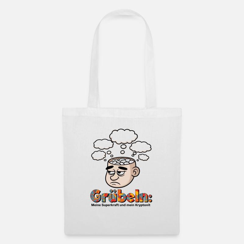 overthinker's dilemma - Tote Bag - white
