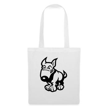 comic_dog - Sac en tissu - blanc - Devant