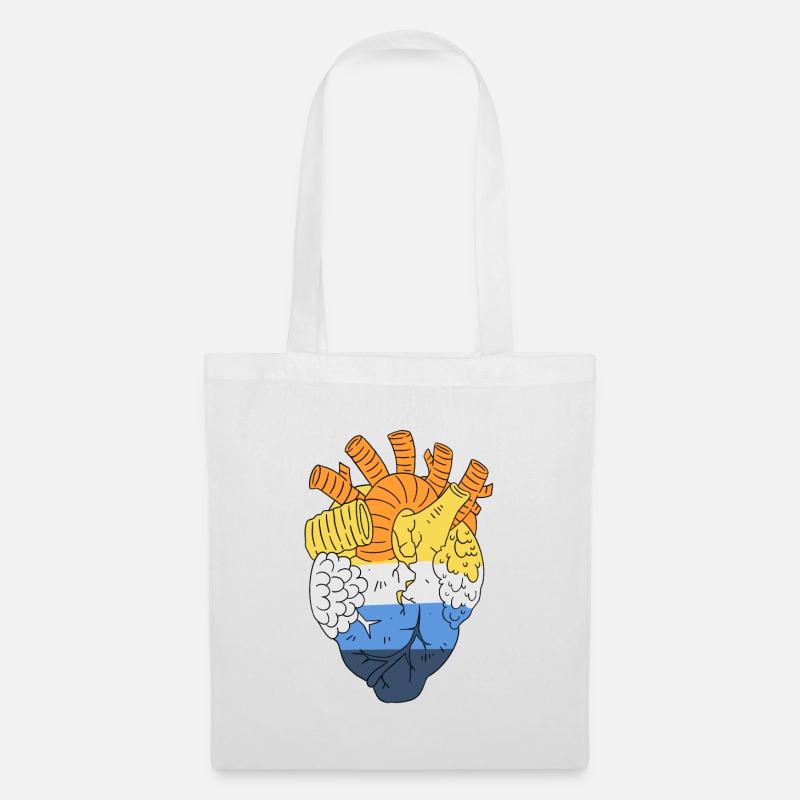 LGBT Heart | Aroace - Stoffbeutel - Weiß