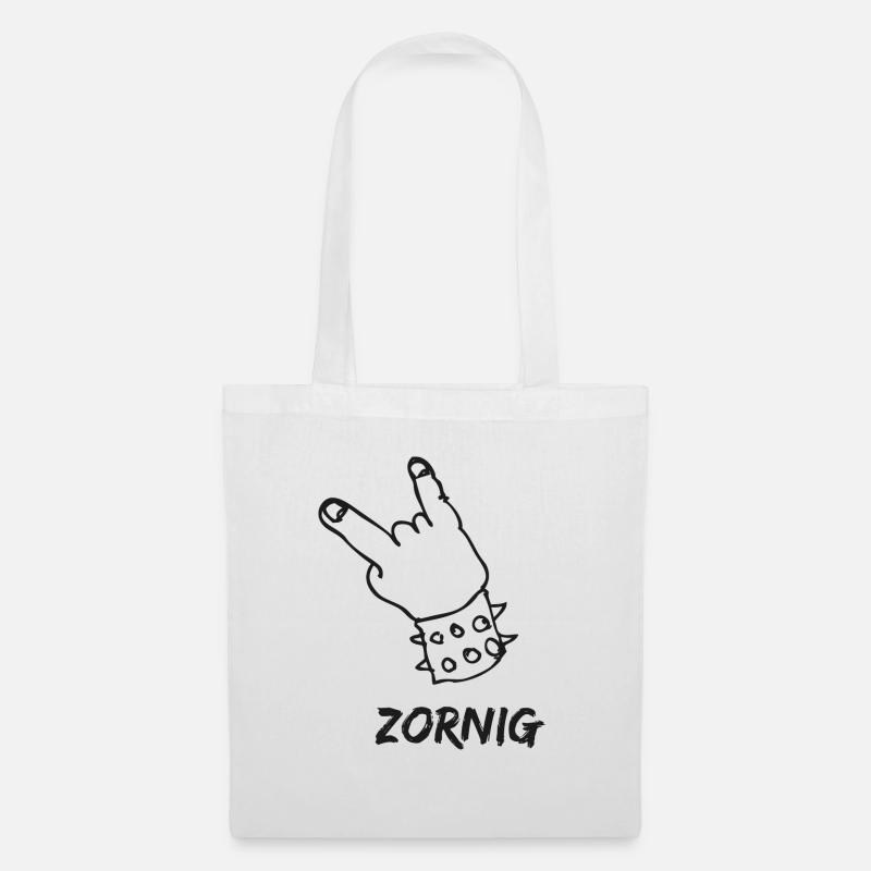 Cornes du diable - Sac en tissu - blanc
